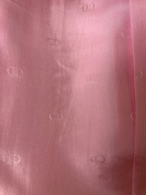  Christian Dior Early 2000s Pink Raw Silk Open Front  Jacket  LINING 4 of 5
