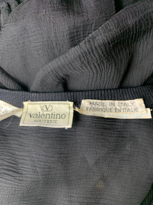Valentino 2000s Black Silk Cardigan LABEL 5 of 5