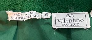  Valentino Boutique 80s Green, Purple and Fuschia Plaid  Skirt Suit Ensemble LABEL 7 of 7