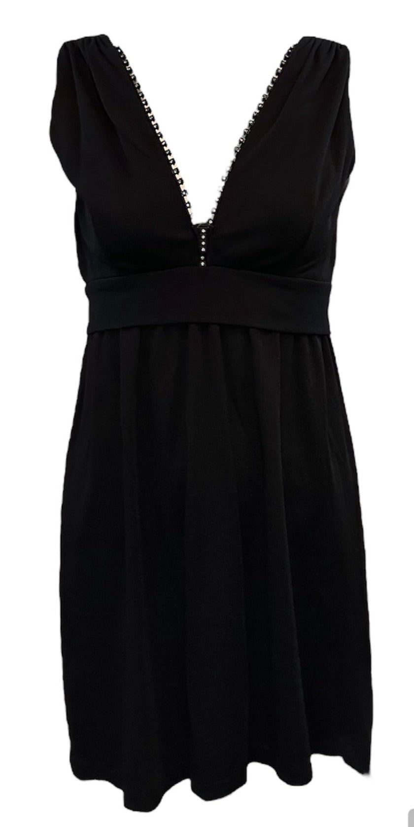 60s Black Mod Rhinestone Zipper Mini Dress THE WAY WE WORE 60s Black Mod Rhinestone Zipper Mini Dress THE WAY WE WORE