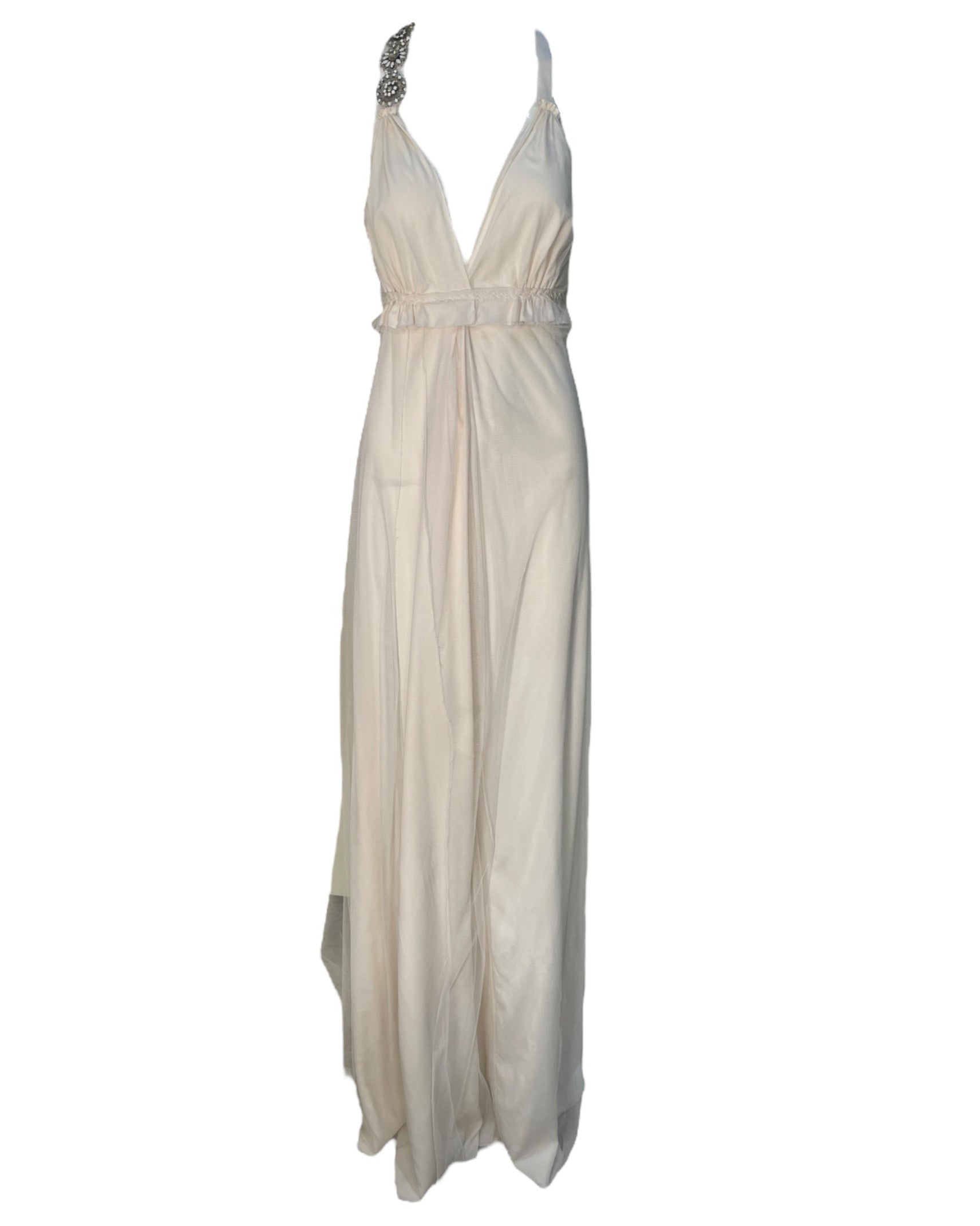 Pinko Cream Goddess Inspired Wedding Gown THE WAY WE WORE Pinko Cream Goddess Inspired Wedding Gown THE WAY WE WORE