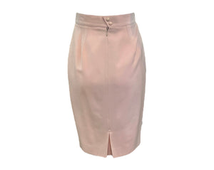 Thierry Mugler 90s Dusty Pink Skirt Suit SKIRT BACK  7 of  8