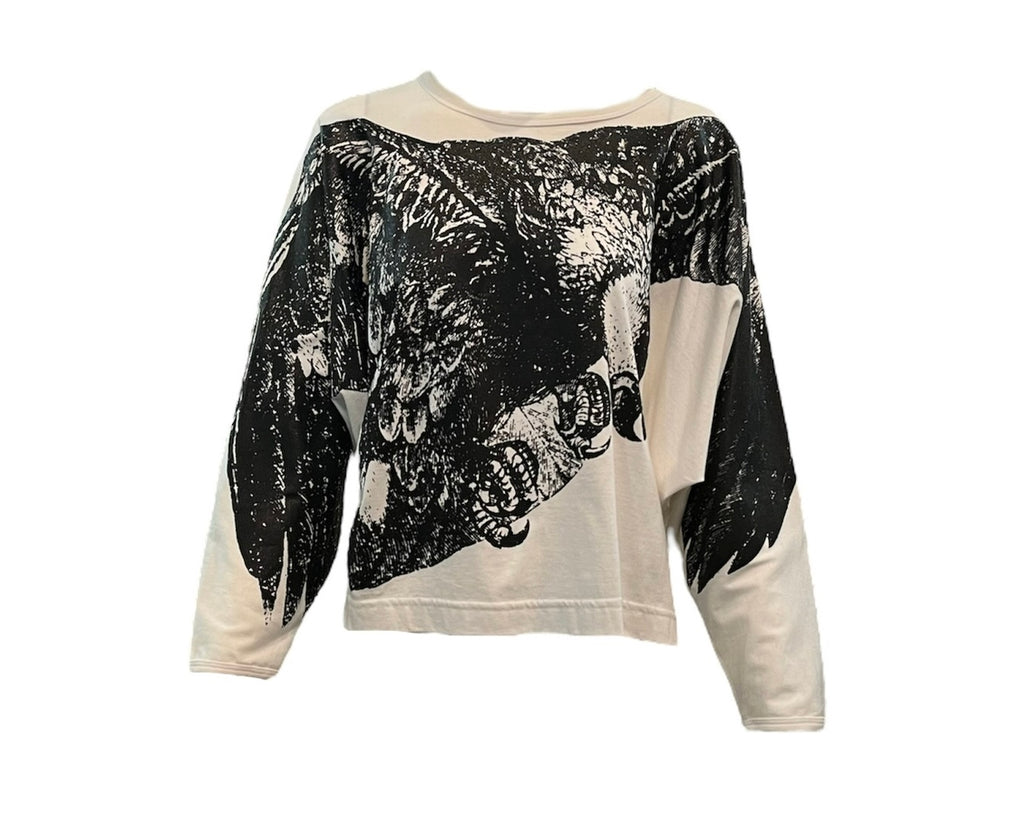  Vivienne Westwood  Anglomania Eagle Print Pullover Top FRONT 1 of 5