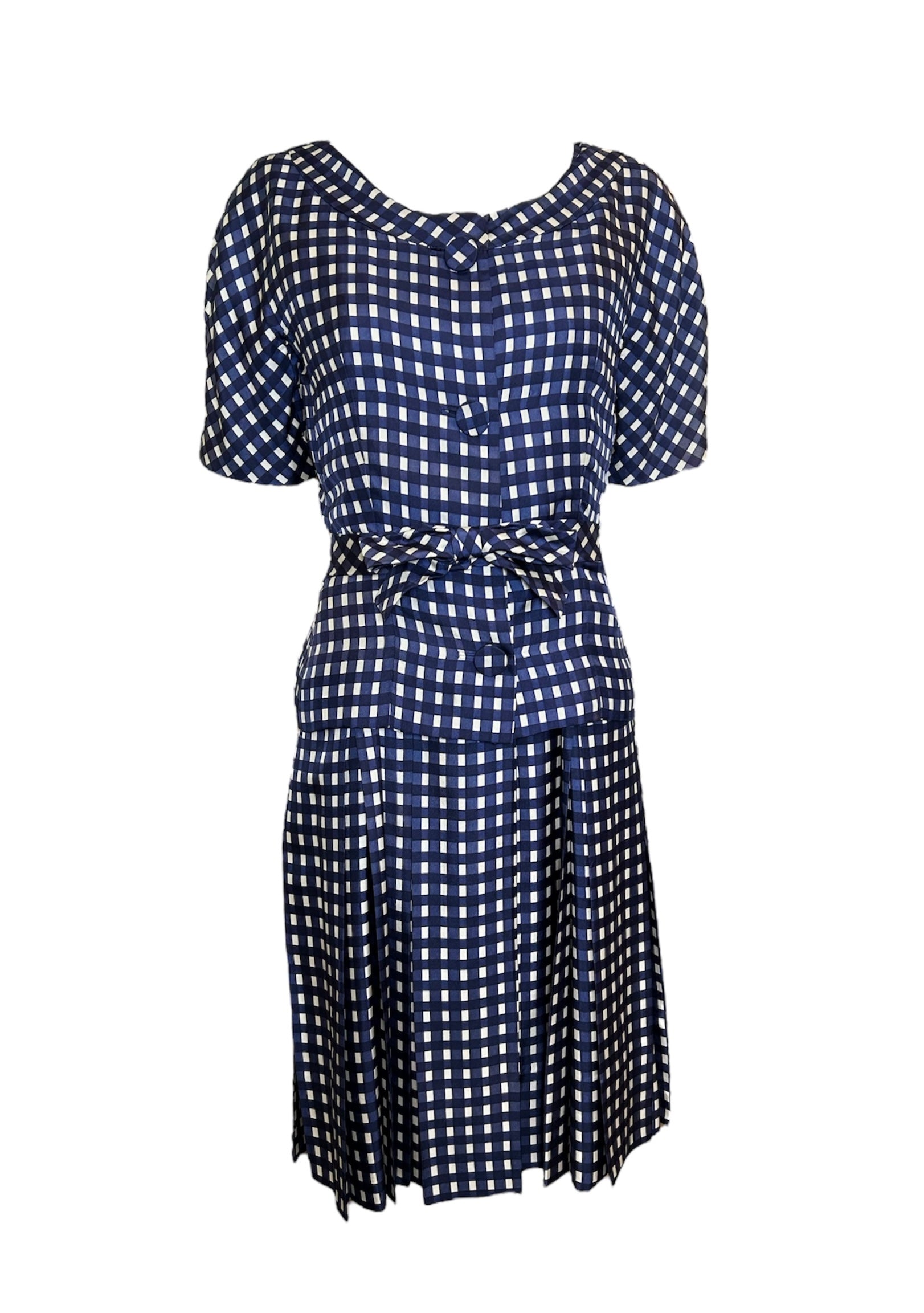 navy blue 50s dress Forever Fifties 50s Vintage Dress "Audrey Plain Swing Dress" in Navy Blue Vintage Vogue