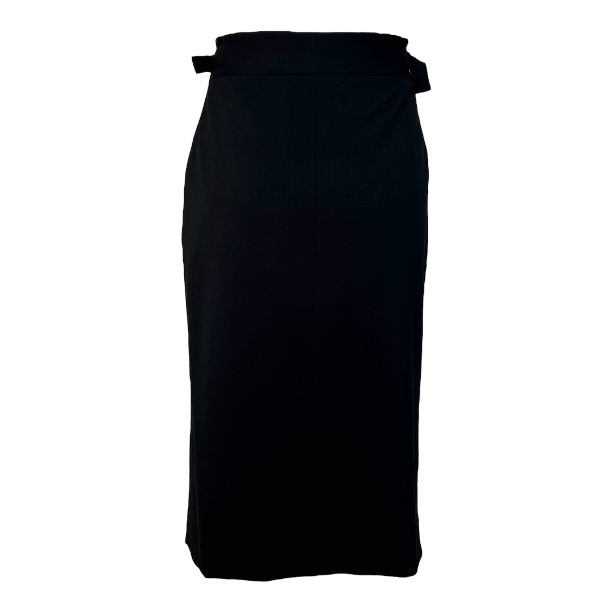 Tom Ford for Gucci F/W 1998 Black Pencil Skirt with Buckles – THE