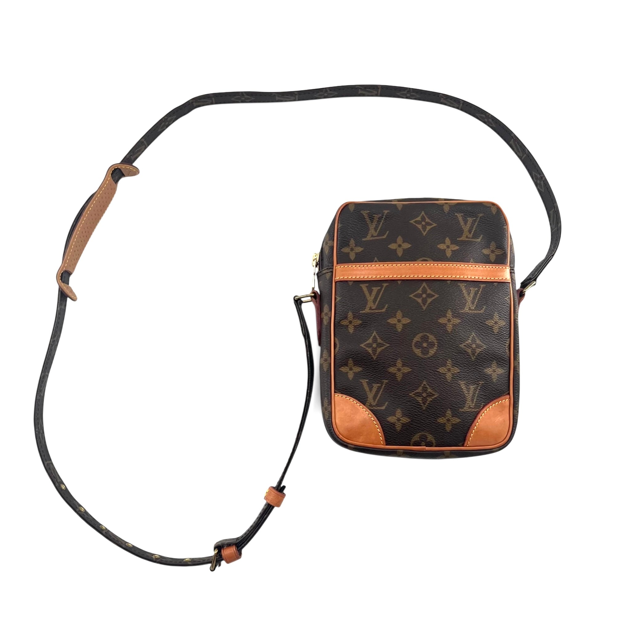 Louis Vuitton 1980's Monogram Leather Danube Shoulder Bag