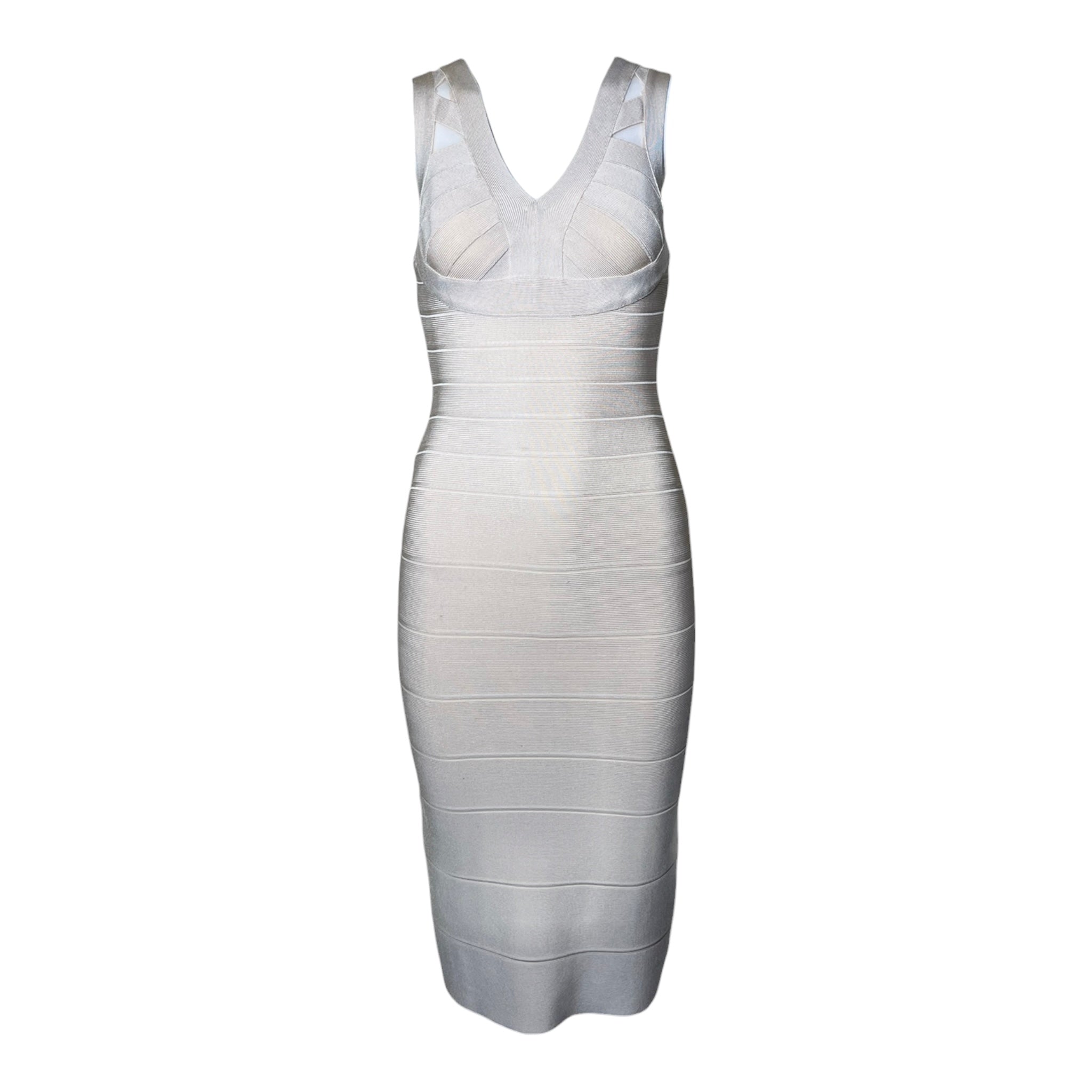 black and beige bandage dress Bebe Women's Color Block Bandage Dress