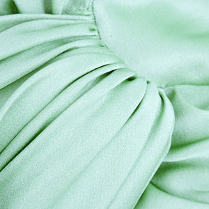Unlabeled Galliano for Dior 30s Look Mint Green Satin Gown, detail 1