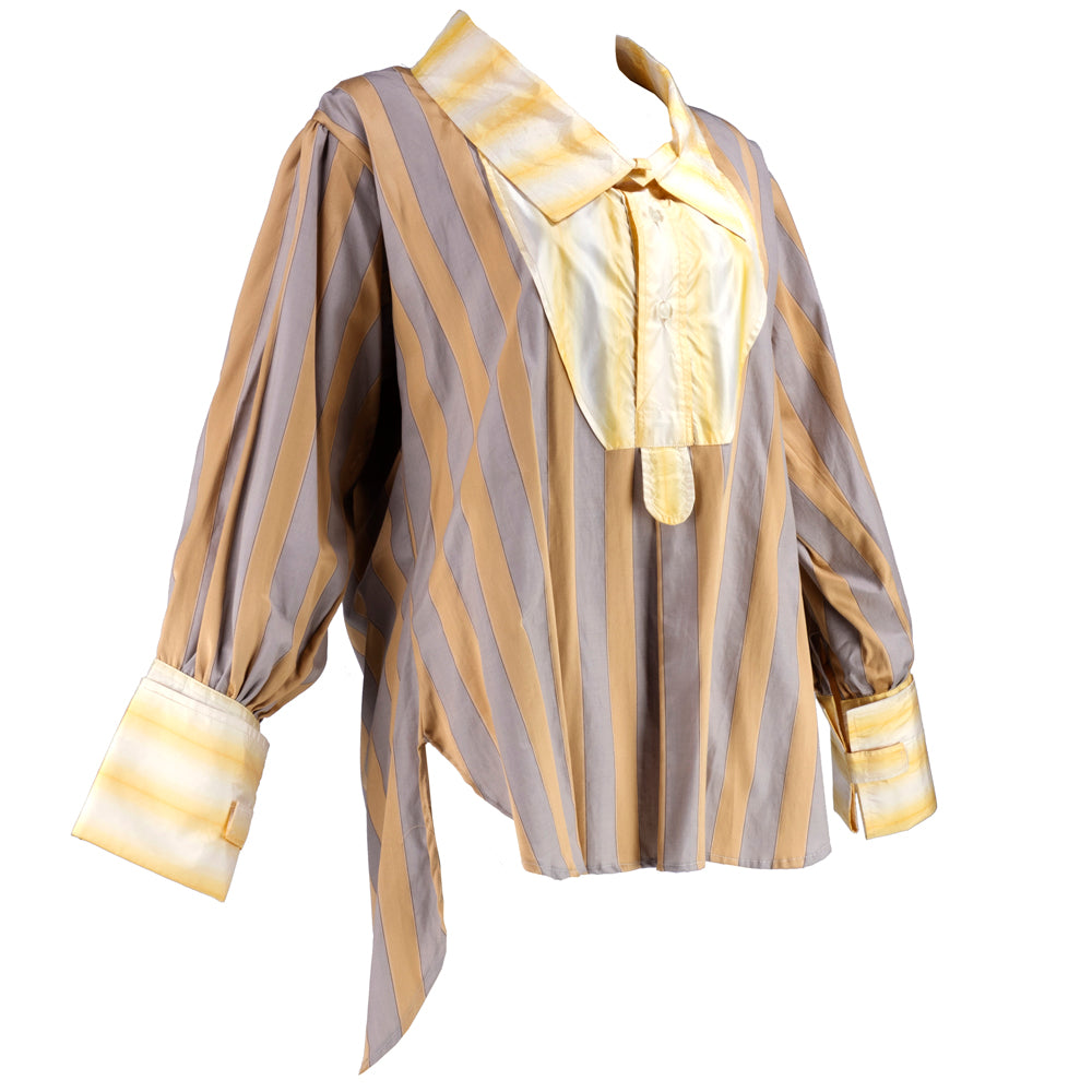 Vivienne Westwood 80s Worlds End Oversized Striped Menswear Shirt