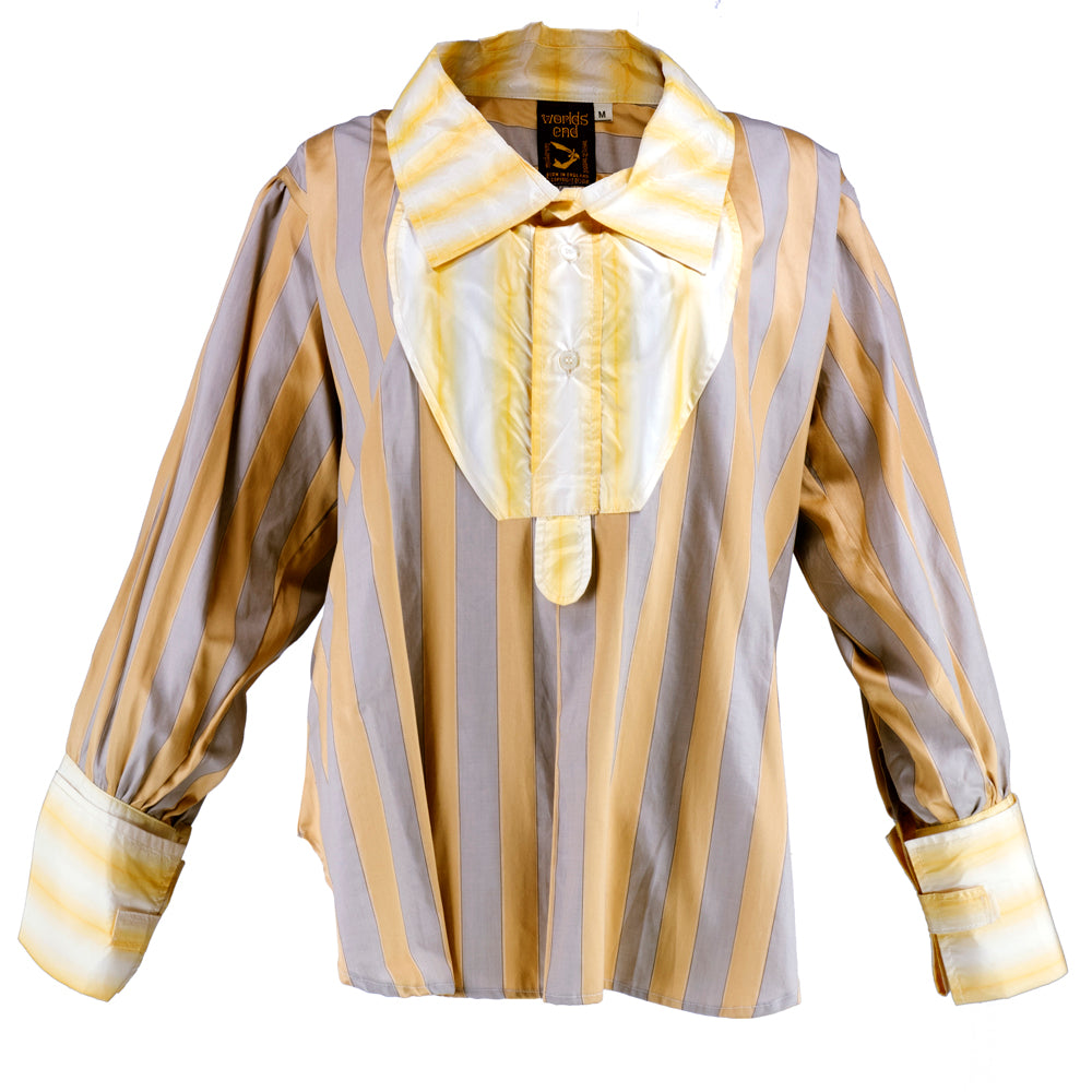 Vivienne Westwood 80s Worlds End Oversized Striped Menswear Shirt 