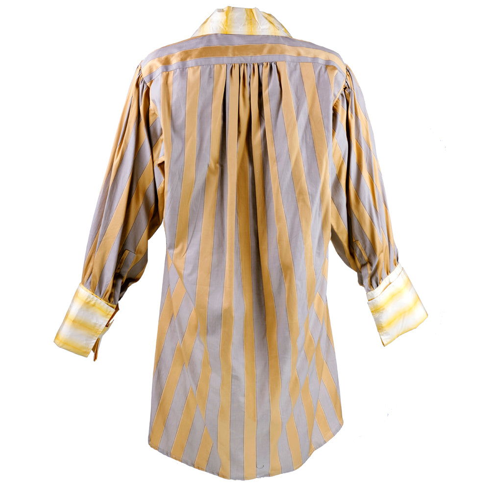 Vivienne Westwood 80s Worlds End Oversized Striped Menswear Shirt