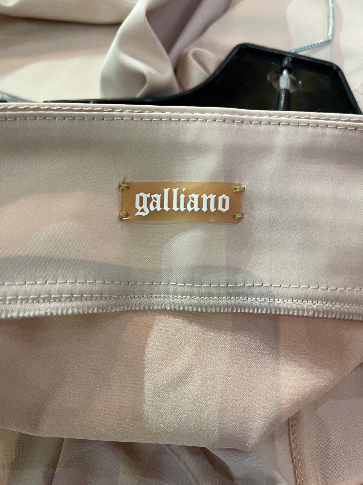    John  Galliano Early 2000s Pink Lingerie "Girdle"Dress LABEL 5 of 5