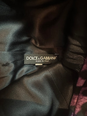 Dolce and Gabbana Y2K Purple Leopard Print Body Con Dress LABEL 5 of 5
