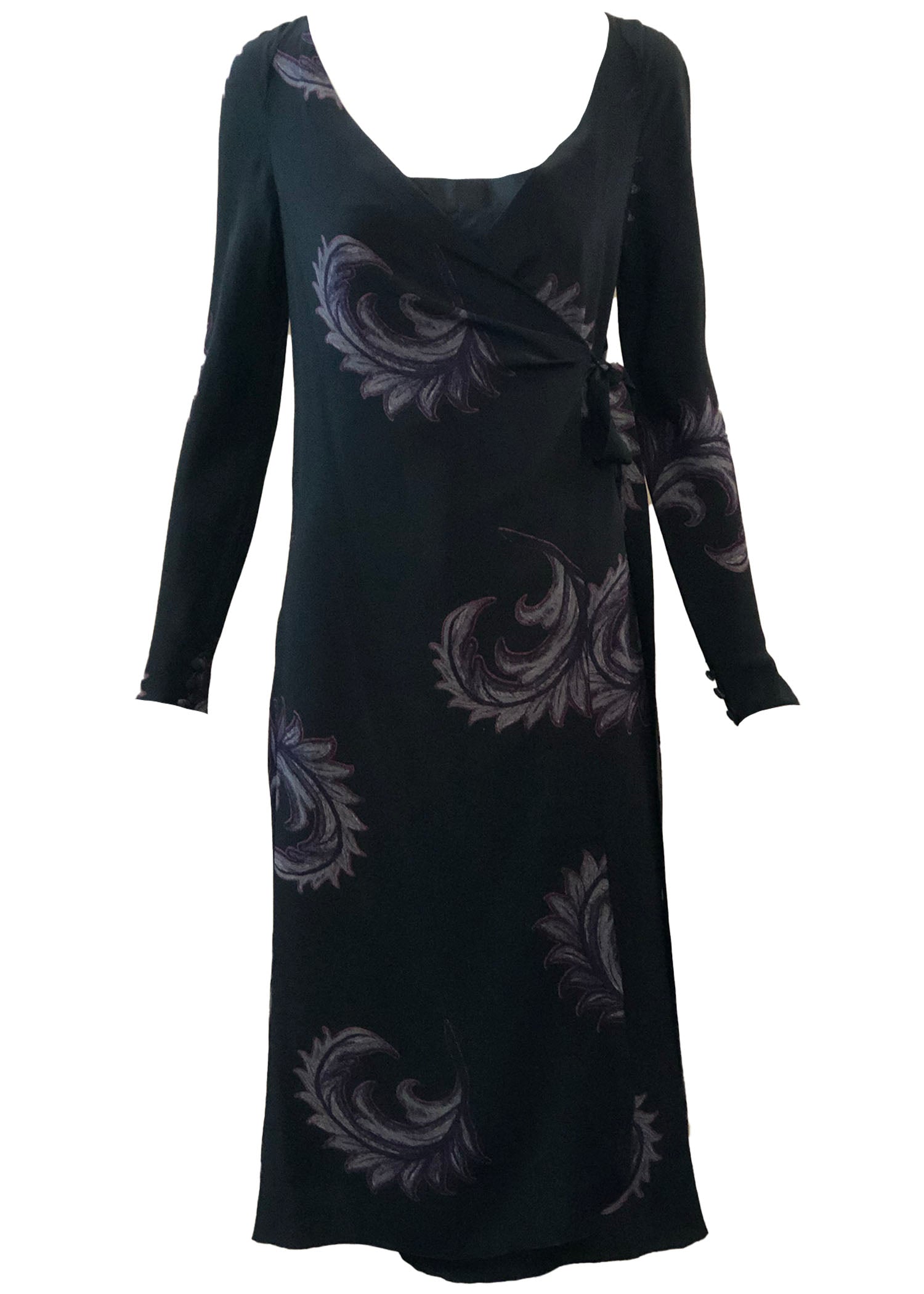 Chloe 1975 Silk Wrap Dress with Matching Wrap – THE WAY WE WORE Chloe 1975 Silk Wrap Dress with Matching Wrap – THE WAY WE WORE