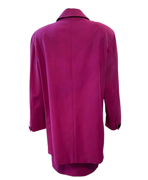 Versace 90s Purple Ensemble of Oversized Jacket and Mini Skirt BACK 3 of 6