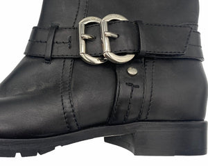 Dior Contemporary Black Leather Motorcycle Boots DETAIL 3 of 5