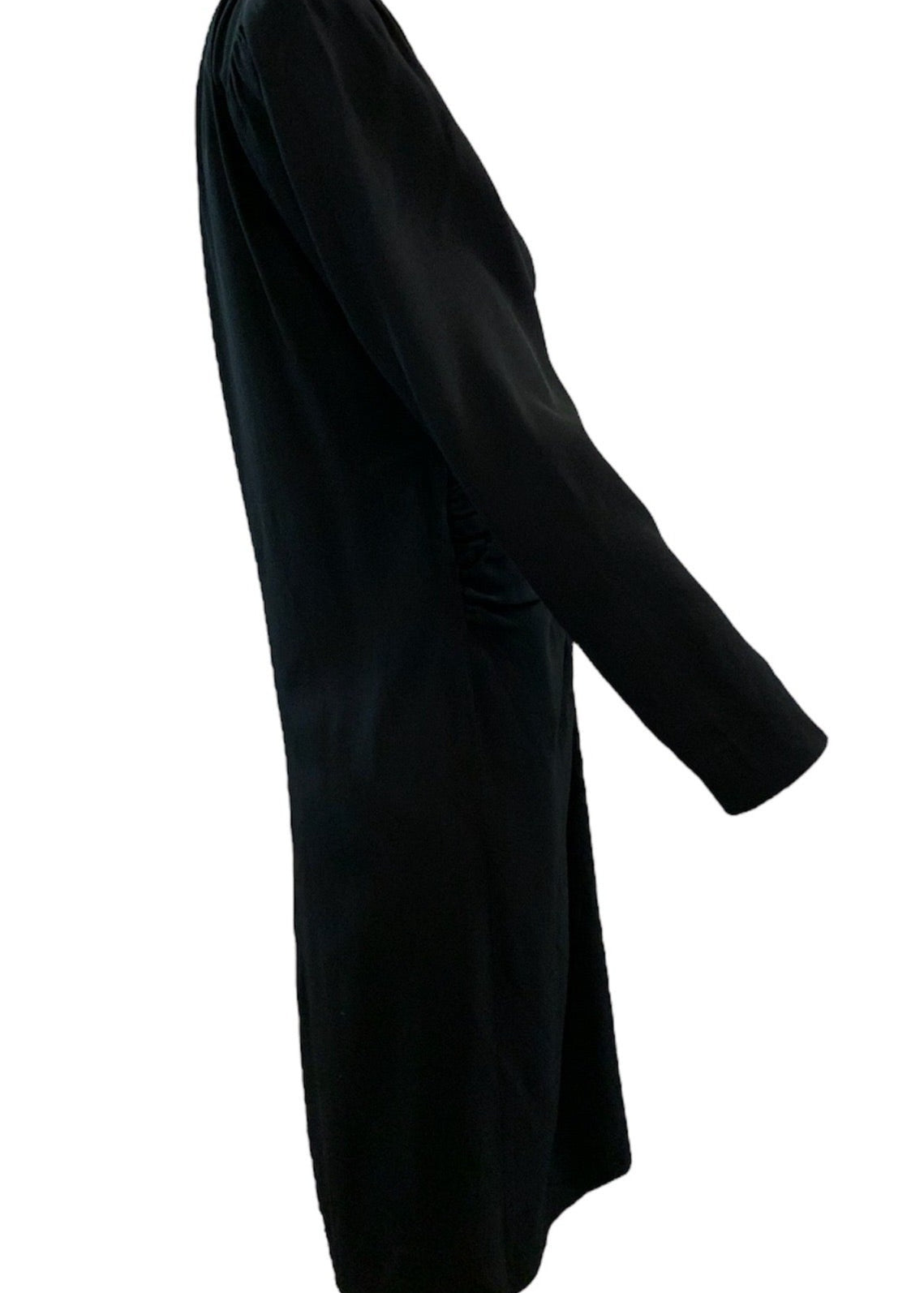 YSL Rive Gauche 80s Black Cocktail  Dress with Rhinestones SIDE 2 of 5