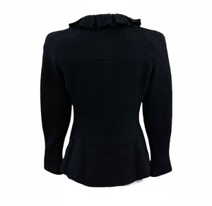 Chanel Contemporary Black Boucle Suit   JACKET BACK 4 of 8