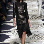 Tom Ford for Yves Saint Laurent S/S 2004 Double Breasted Dropwaist Leather Jacket, runway