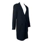 Karl Lagerfeld Late 1980s Black Tuxedo Coat Dress, slight side