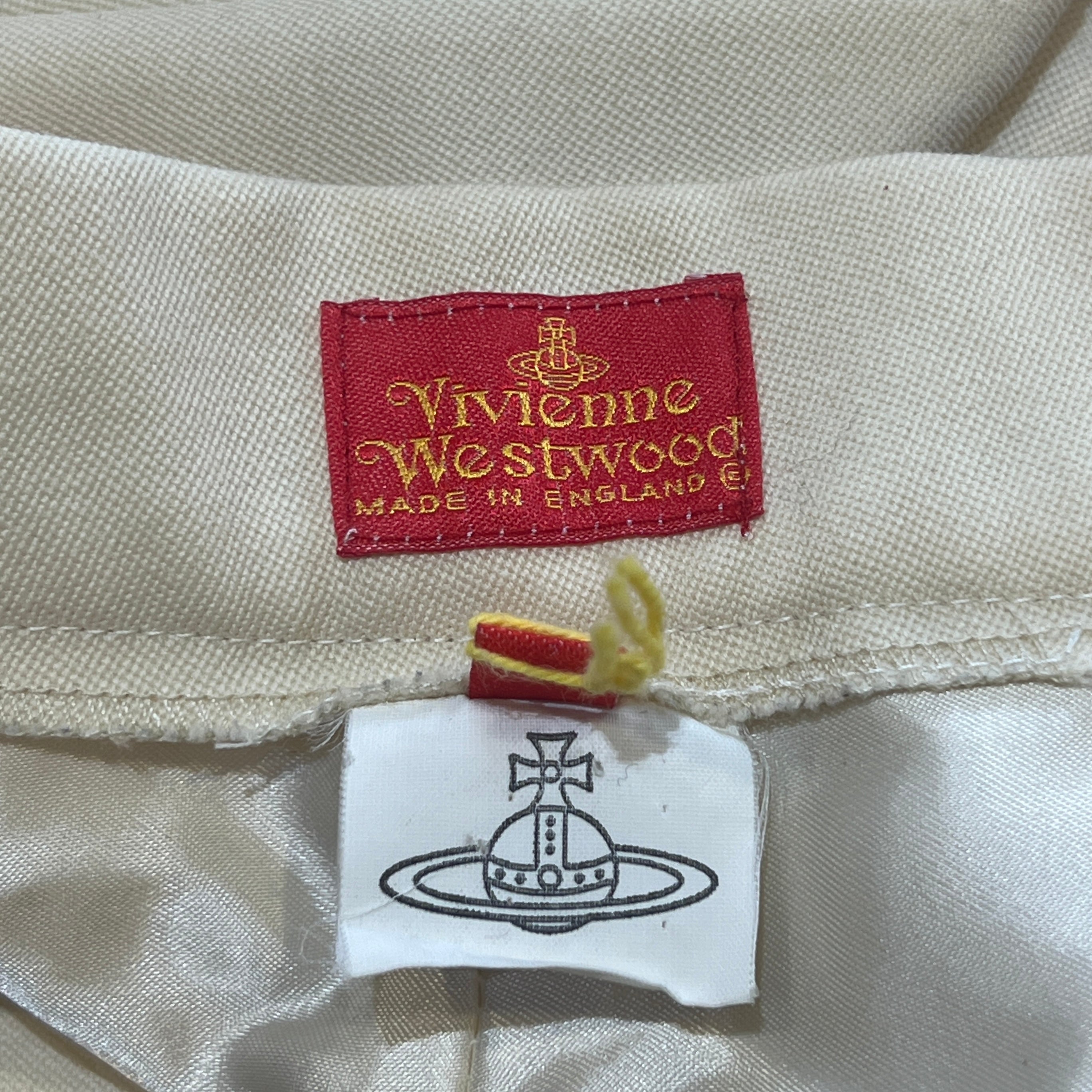 Vivienne Westwood Late 1990s/Early Y2K Wool Gabardine Double Breasted Pant Suit, label 2