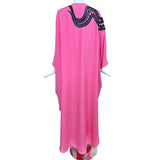Emilio Pucci Pink Silk Jersey and Black Lace Caftan, back