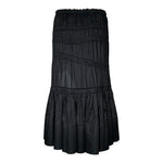 Yves Saint Laurent F/W 2001 Black Cotton Asymmetric Skirt, back 2