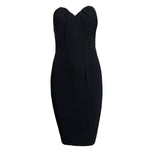 Yves Saint Laurent Haute Couture 1986/1987 Black Strapless Mini Dress