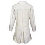 Yves Saint Laurent  1968 Saharienne Ivory Safari Mini Dress, Original and Rare, back