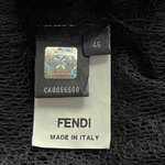 Fendi by Karl Lagerfeld S/S 2010 Black Lace Drop Waist Dress, tag
