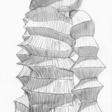 Issey Miyake 1994-95秋冬黑色褶皱建筑前卫连衣裙