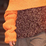Yohji Yamamoto F/W 2002 Oversized Wraparound Orange Scarf With Sleeves, sleeve and bottom detail