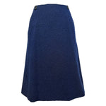 Christian Dior Spring 1963 Navy Blue Boucle Wool Skirt Suit, skirt