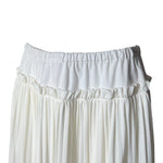 Comme de Garçons 2001 Pleated 2-Tone Knit Jersey Skirt, waist