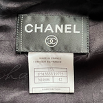 Chanel A/W 2007  Black Metallic Lurex Bouclé Tweed Mini Dress, label