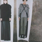 Maison Martin Margiela A/W 1999 Black Leather Utilitarian Pinafore Apron, long version