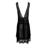 Fendi by Karl Lagerfeld S/S 2010 Black Lace Drop Waist Dress, back