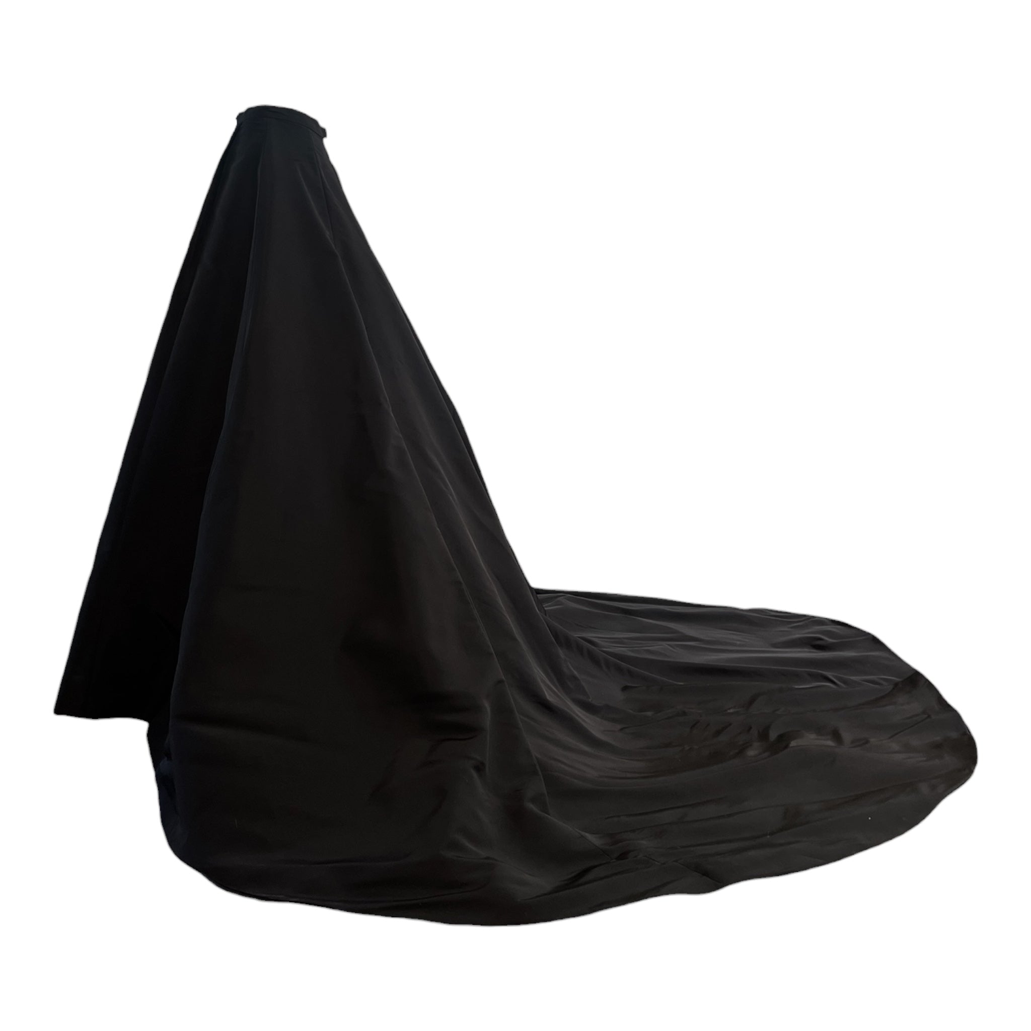 Irene by Greg Lavoi Black Ballgown Skirt with Train, side