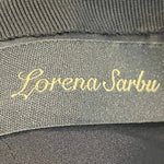  Lorena Sarbu Black Satin  Gown with Heavily Beaded Bodice LABEL 5 of 5