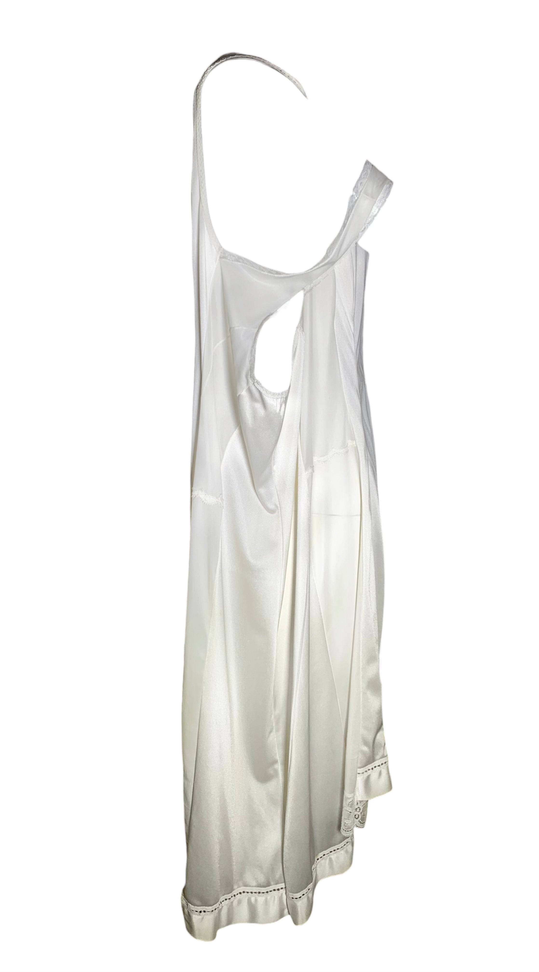  Maison Margiela Artisanal Spring 2000 Oversized Ivory Lace Slip, RARE SIDE 3/11