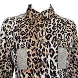 Dolce & Gabbana 1990's Leopard Print Button Up Top, top