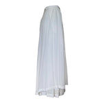 Comme des Garçons Y2K Double Layer White Wrap Skirt, side