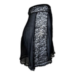 1930's Black Silk and Lace Sexy Lingerie Tap Shorts, side