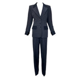 Yves Saint Laurent Haute Couture A/W 1984/1985 Charcoal Grey Pant Suit
