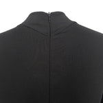 Thierry Mugler ACT IV 1990's Black Full Body Mock Neck Cat Suit, zipper