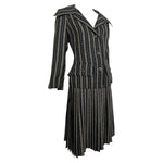 Galanos S/S 1973 Couture Deco Printed Silk Twill Skirt Suit, slight side