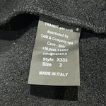 Transit Charcoal Wool Coat With Knit Sweater Sleeves, tag