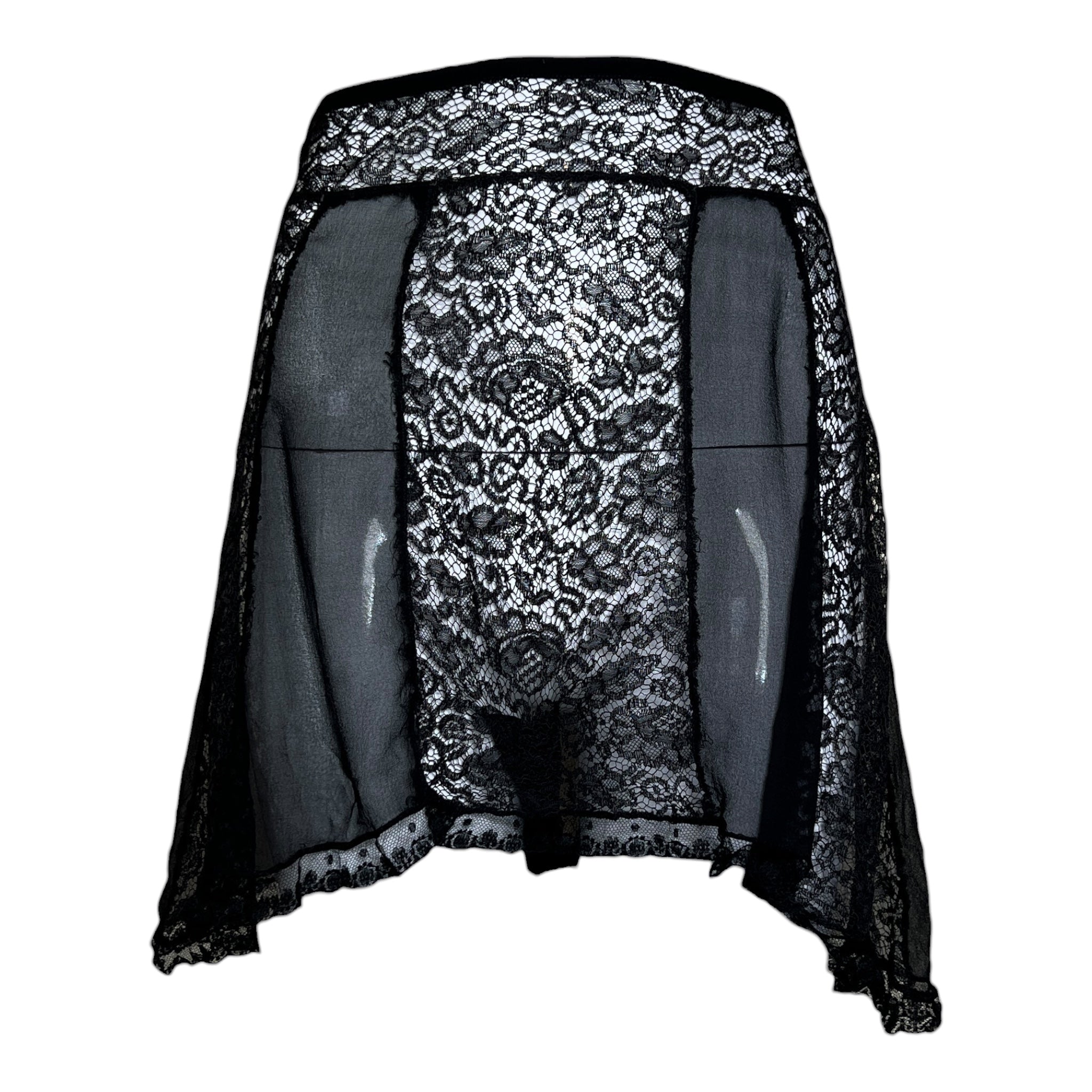 1930's Black Silk and Lace Sexy Lingerie Tap Shorts