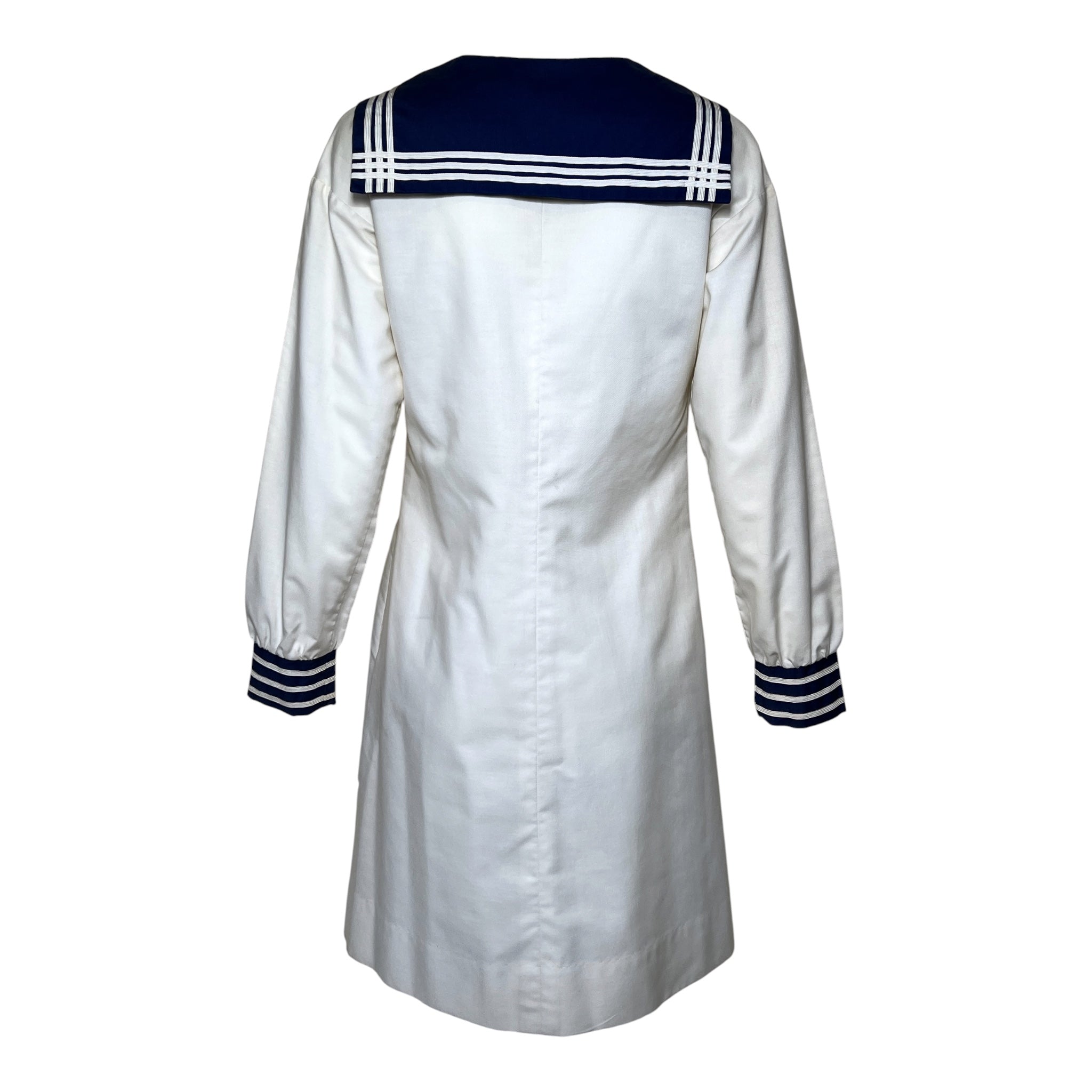 JAX Late 1960s Sailor-Inspired Dress, back