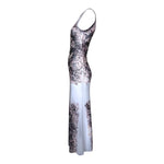 Gaultier Classique Y2K Mesh Grape Leaf Print Tank Dress, side 2